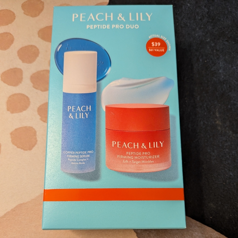 Peach & Lily Peptide Pro Duo Skincare Set - Moisturizer And Serum